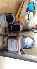 Poussette trio Krausman + base isofix