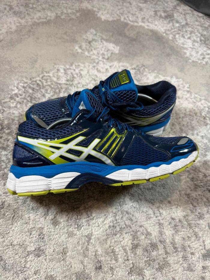 Asics Gel Nimbus 15 Blue & Green Running - photo numéro 6