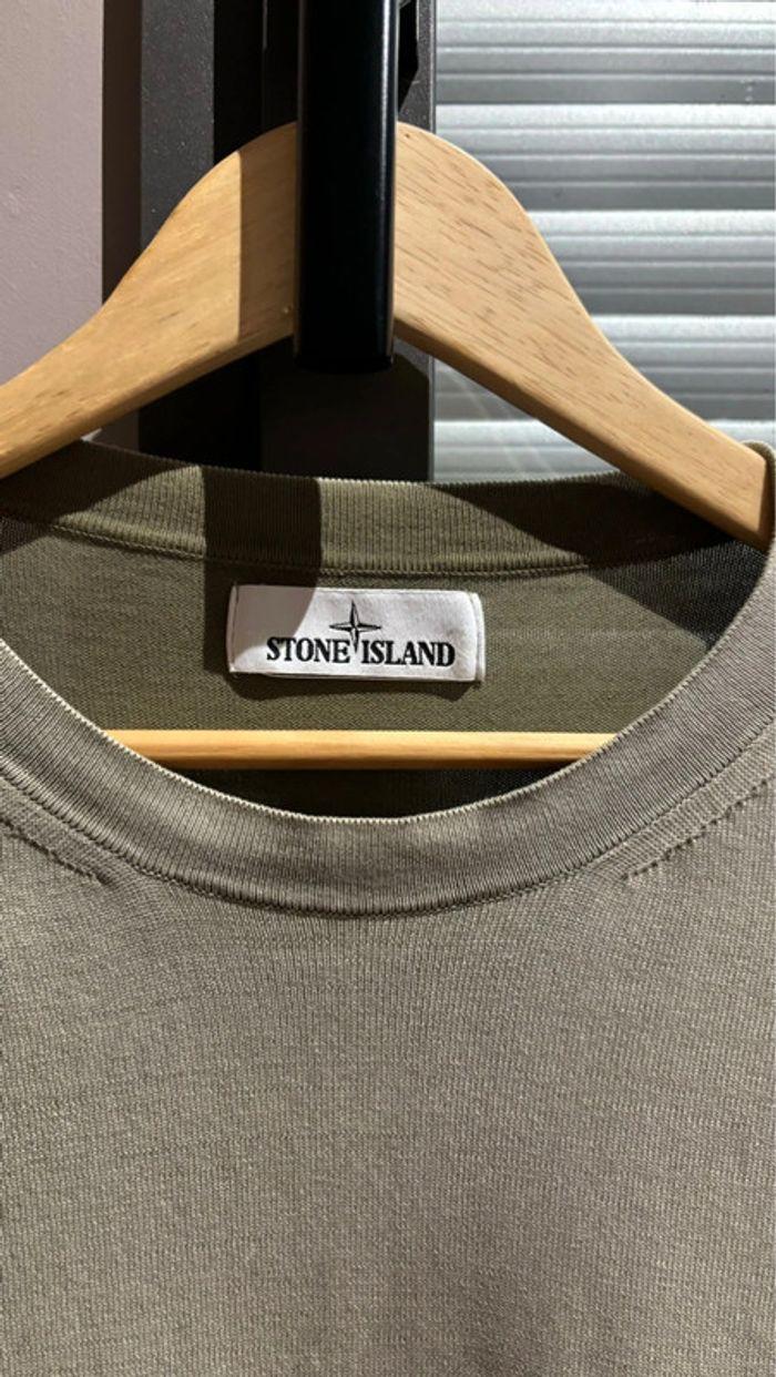 pull stone island manches longues kaki - photo numéro 4