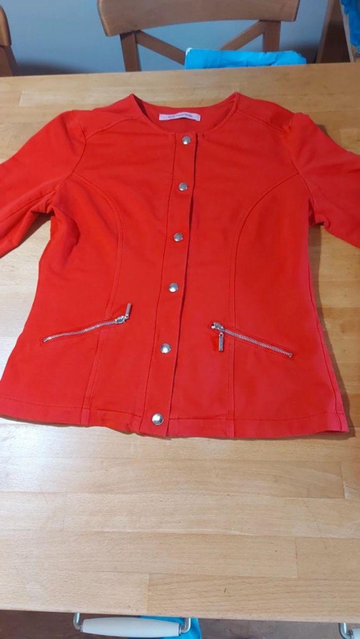 Veste rouge Fornarina S 95%coton 5%elastane - photo numéro 12