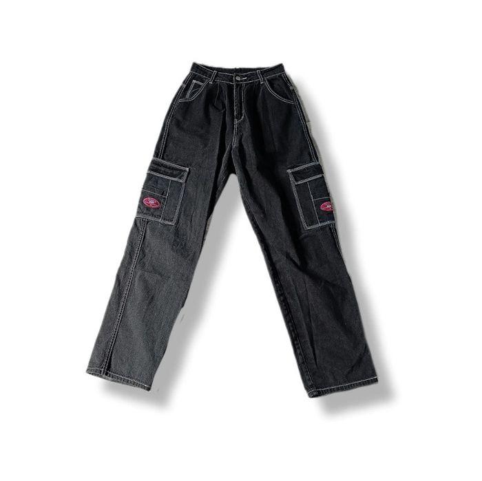 Pantalon cargo taille haute noir - photo numéro 3