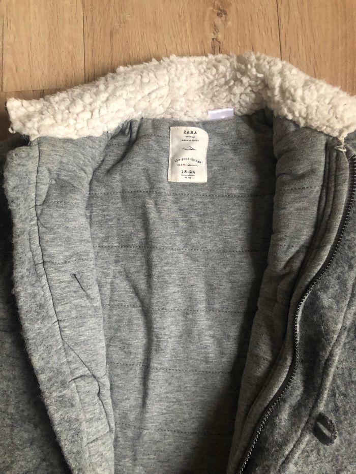 Parka gris chiné Zara 18/24 mois - photo numéro 2