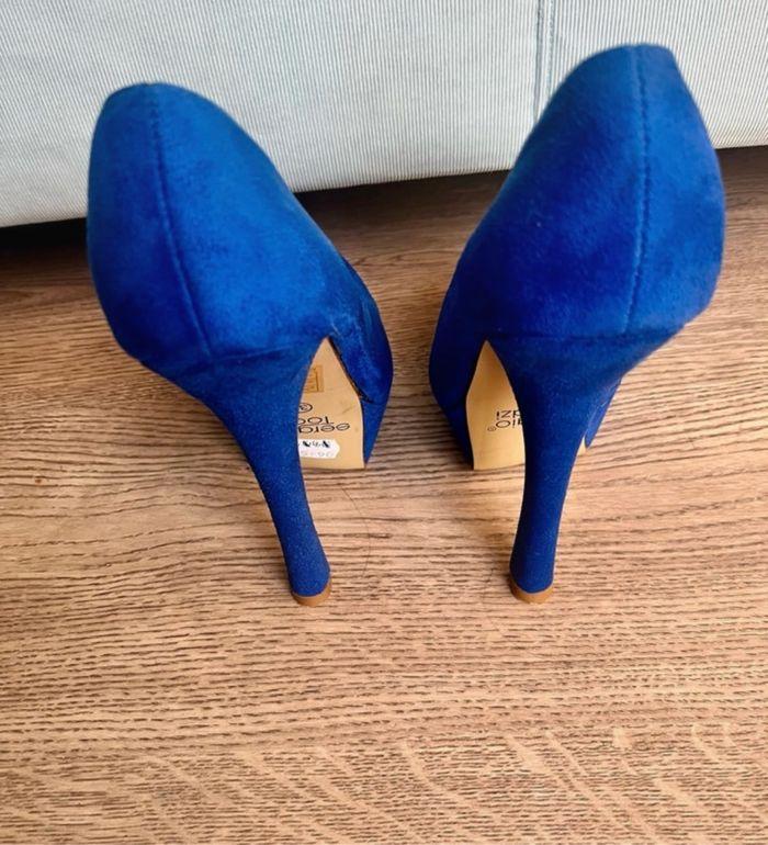 Escarpins Talons Hauts Bleu Électrique Taille 37 - photo numéro 3