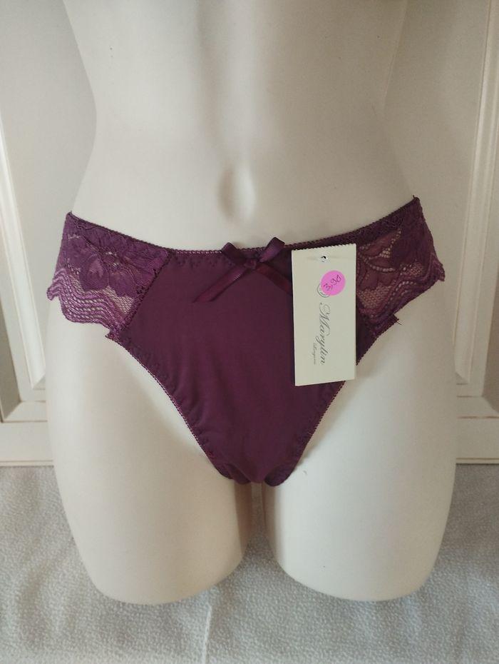 Ensemble lingerie neuf couleur violet. 85B S/M pour le bas - photo numéro 3