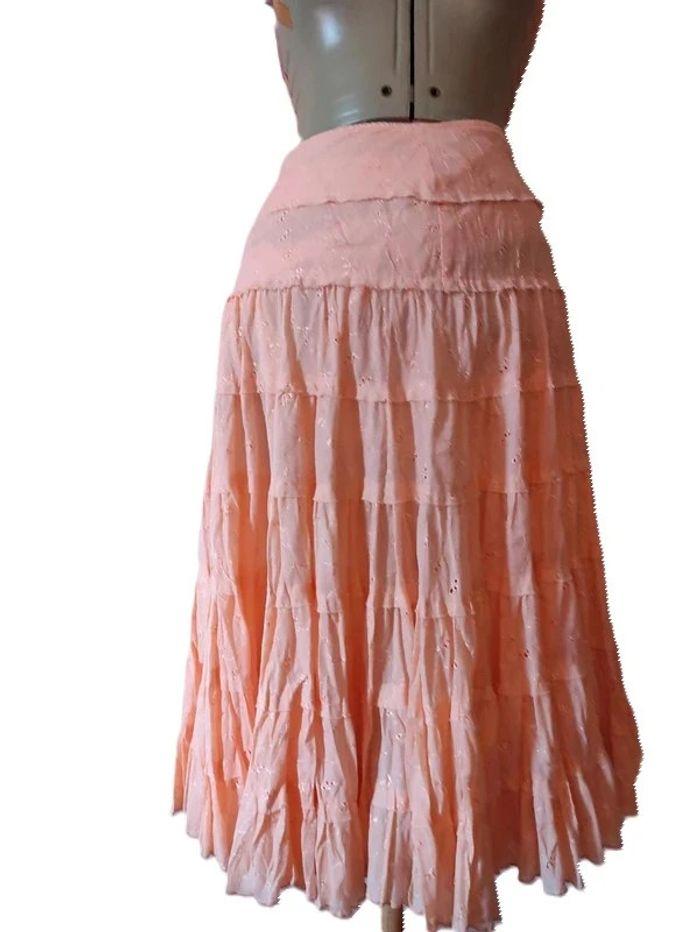 Jupe Bohème longue orangé clair Vertigo taille 40 - photo numéro 2