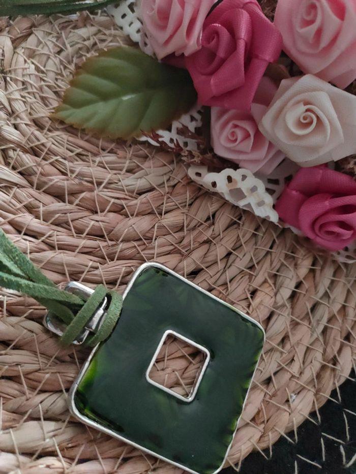 🌿Collier argenté et Vert🌿 - photo numéro 2