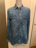 Chemise en jeans fluide pull and bear