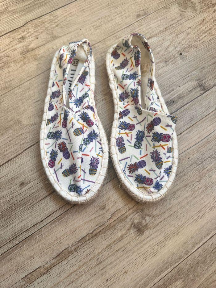 Espadrilles tissaia ananas taille 32 neuf - photo numéro 1