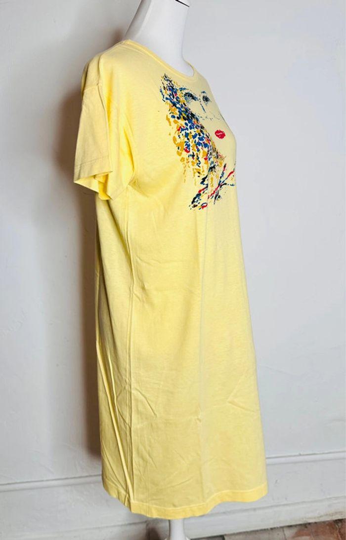 Robe vintage 1982Tee Shirt Emmanuelle Khanh jaune - photo numéro 3