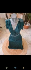 Robe camaieu vert foncé