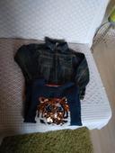 Veste jean et sweat