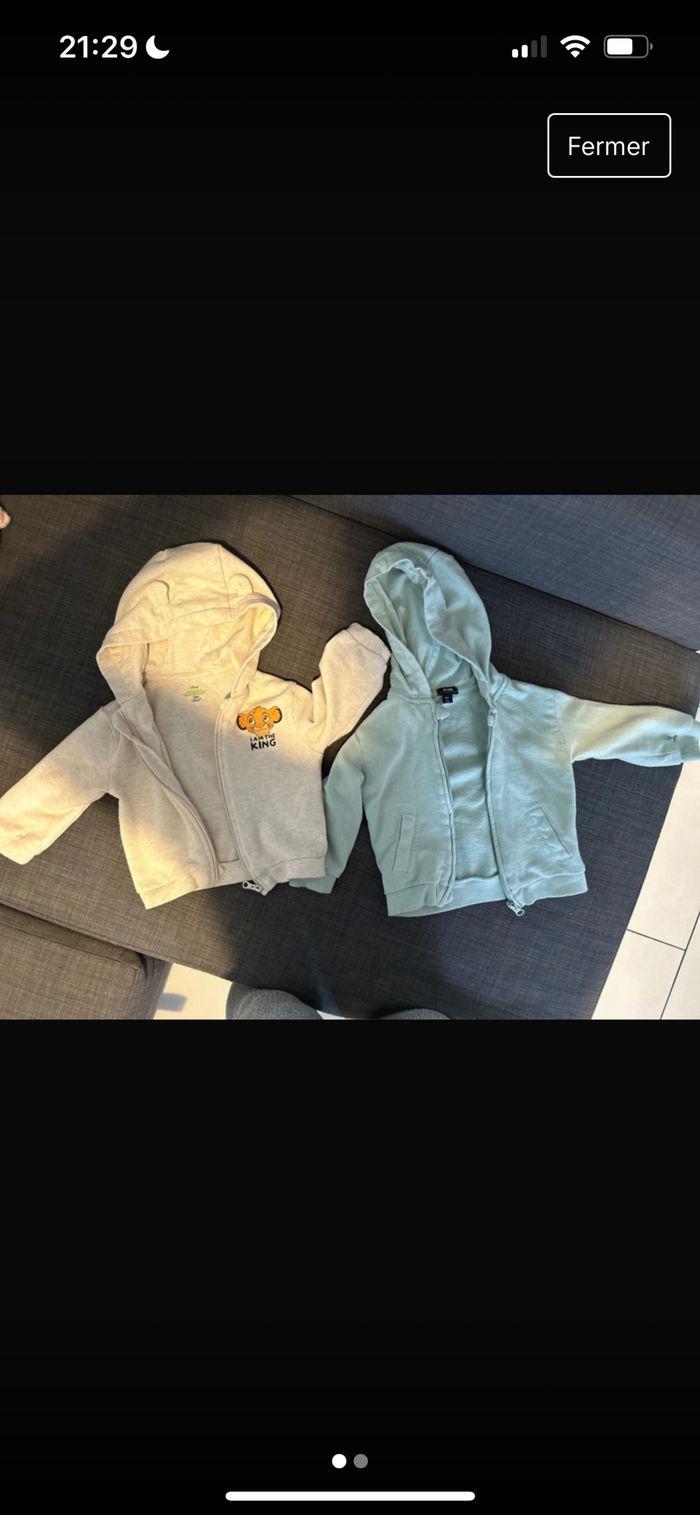 Lot de 2 vestes bébé garçon - photo numéro 1