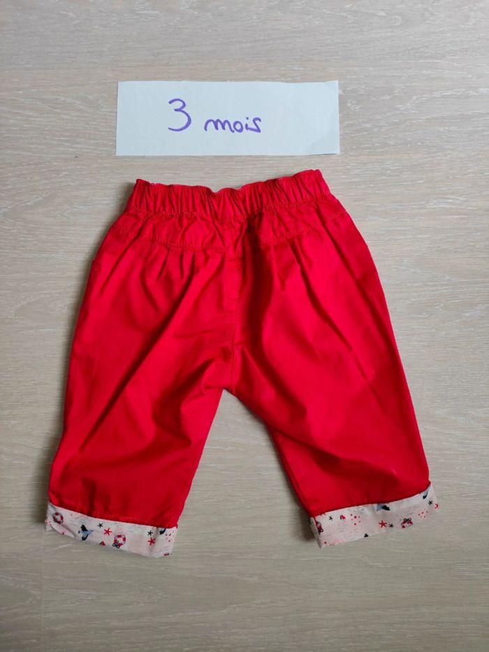 Pantalon sergent major rouge 3 mois - photo numéro 2