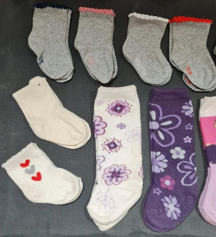 Chaussettes, collant 6 mois point. 17-18 - photo numéro 3