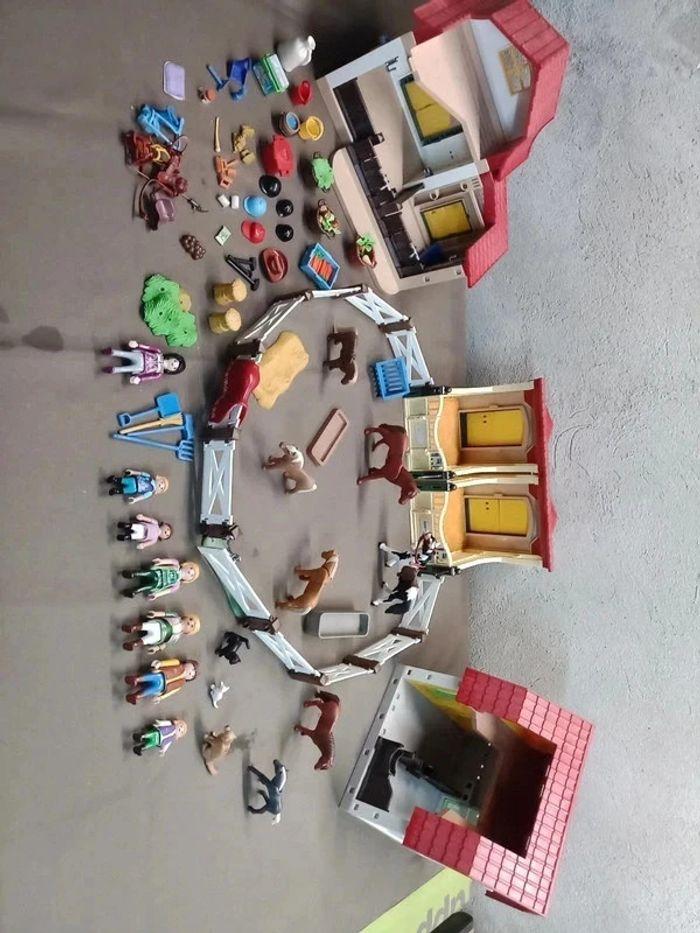 lot centre équestre, haras playmobil