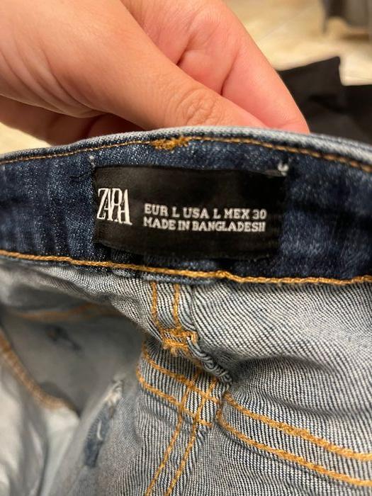 Jupe en jeans Zara - Taille 40 - photo numéro 3