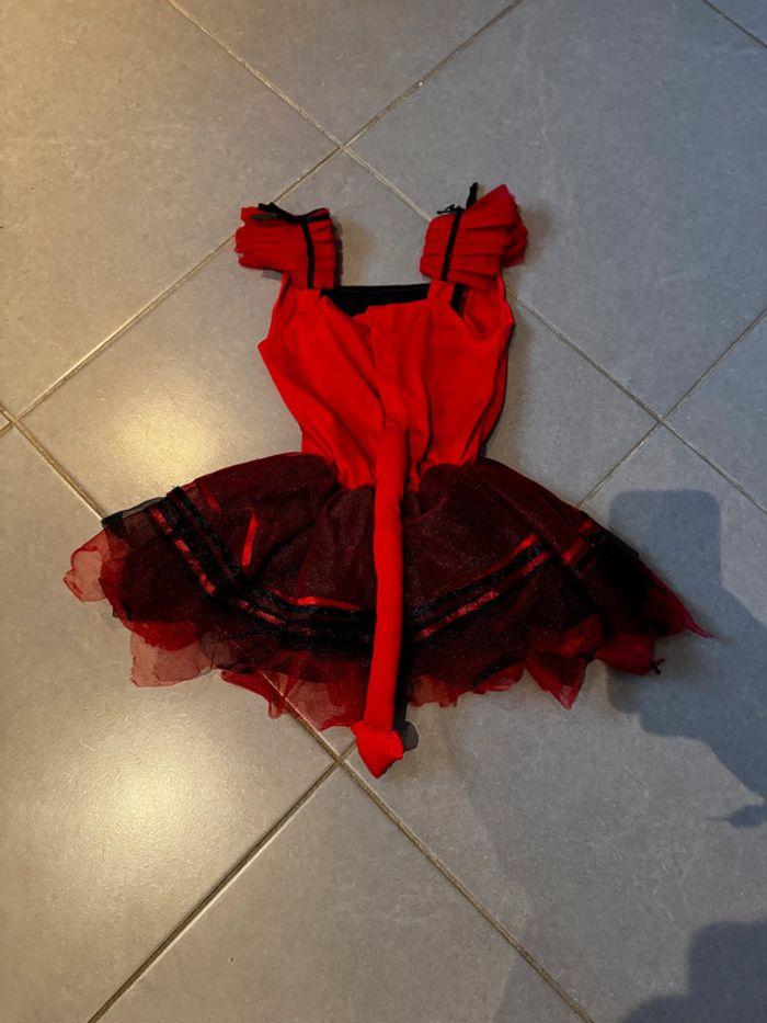 Robe de déguisement Diable / Diablesse - Rouge & Noir - 3/4 ans - photo numéro 2