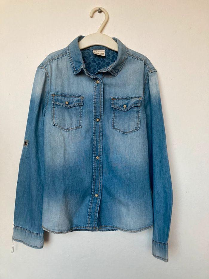 Zara chemise en jean 7/8 ans - photo numéro 1