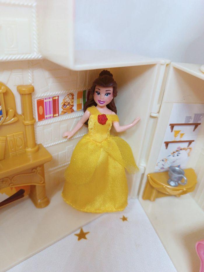 Château castle mini princesse Disney beauty beast belle la bête Polly pocket fashion royal boutique - photo numéro 10