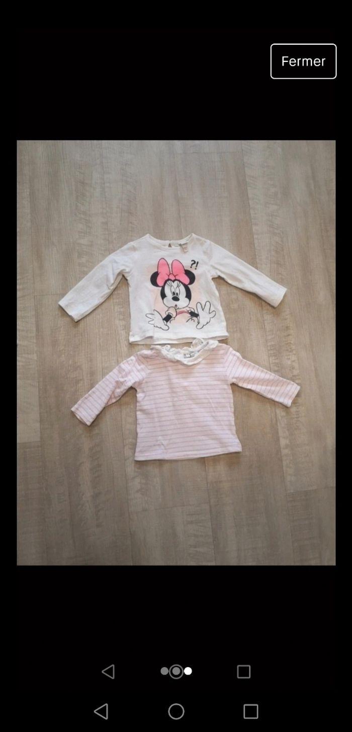 Robe Disney baby + 2 t-shirt manches longues - photo numéro 2