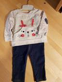 Ensemble pull + legging jeans 1 an