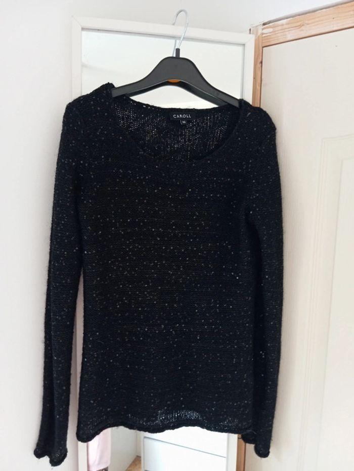 Pull en maille Caroll mohair, laine et sequins - photo numéro 3