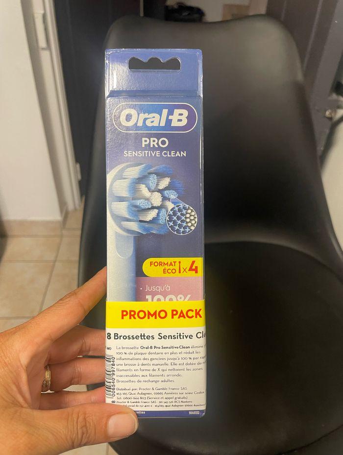 Lot de 8 brossette oral b sensitive clean - photo numéro 3