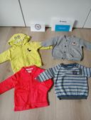 Lot 4 gilets garçon 6 mois la Compagnie des Petits