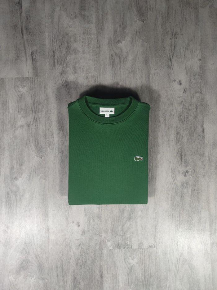 Pull Crewneck Lacoste Vert Logo Brodé Taille XS Homme - photo numéro 1