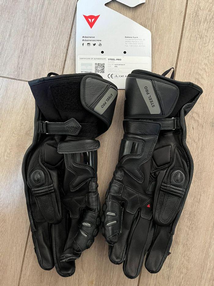 Gants de moto Dainese Steel Pro neuf taille 2 Xl - photo numéro 3