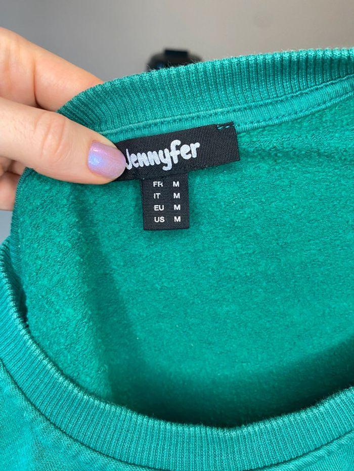 Sweat sans capuche vert « féminist » Jennyfer taille M - 38 - photo numéro 7