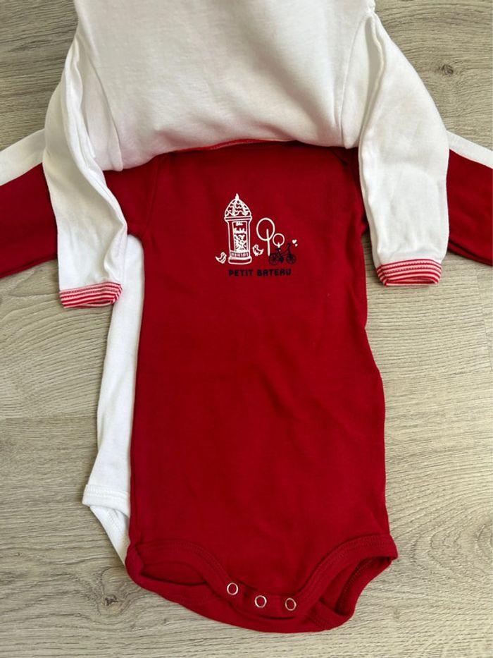 Lot de 3 bodies Petit Bateau 6 mois Neufs - photo numéro 4