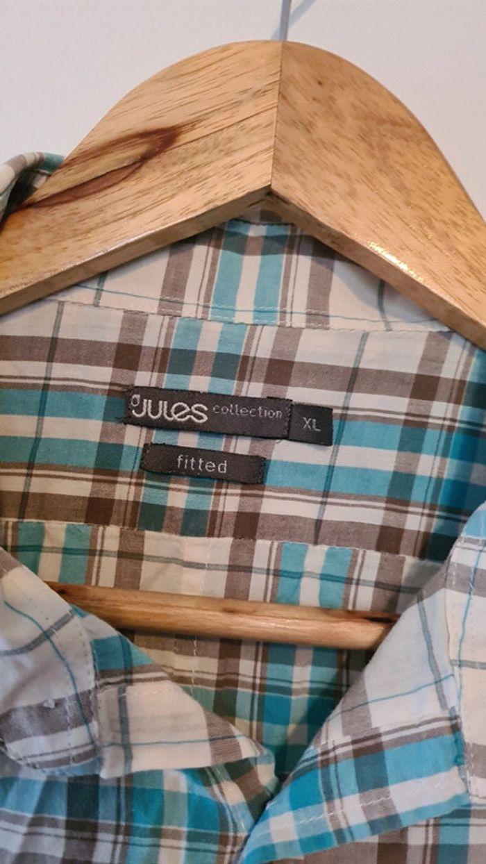 Chemise à carreaux manches courtes Jules 42 homme - photo numéro 3