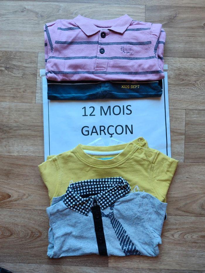 Lot tee-shirt 12 mois - photo numéro 1