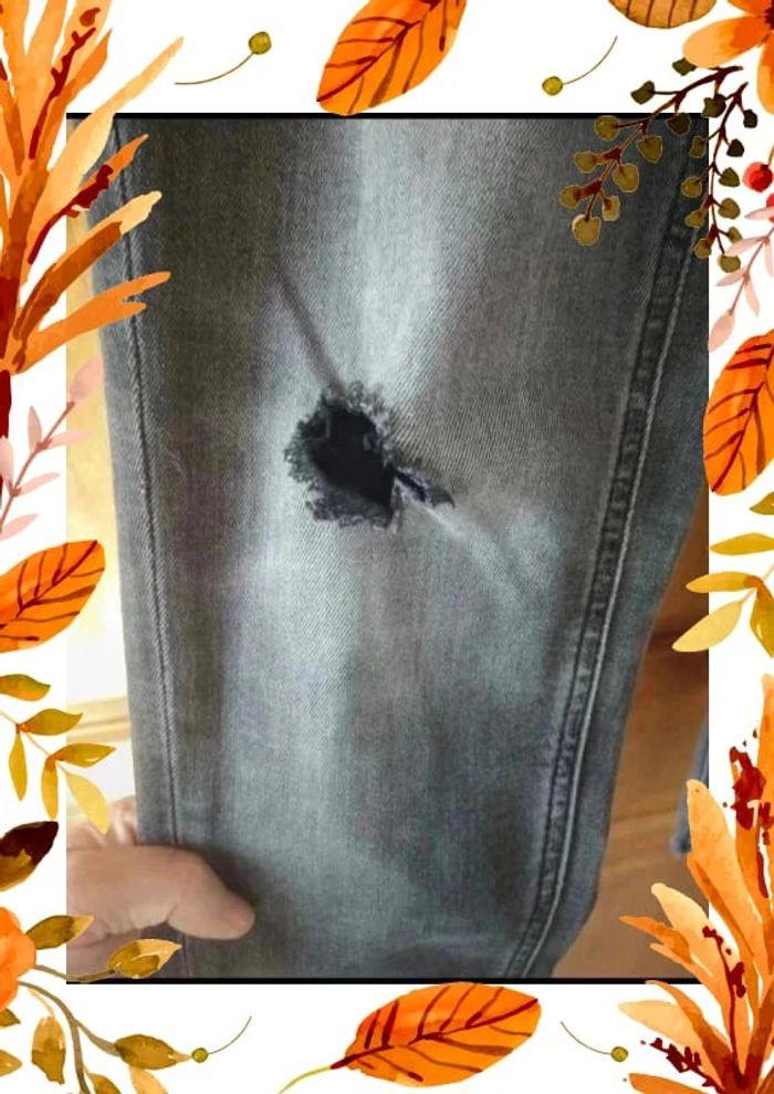 Pantalon jeans gris garçon 14 ans - photo numéro 2