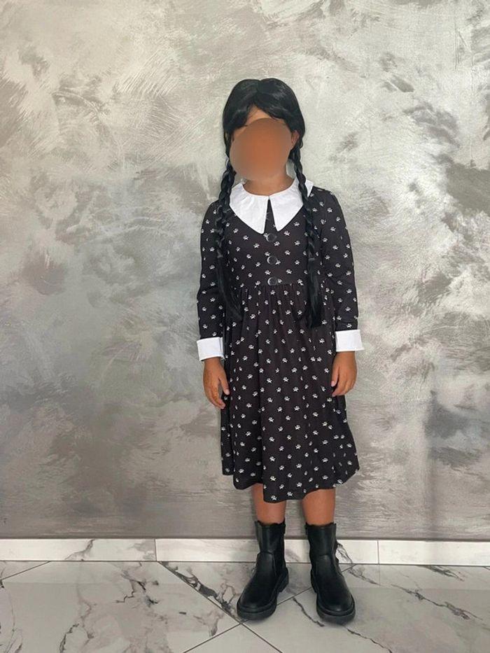 Robe mercredi addams 6-8 ans - photo numéro 1