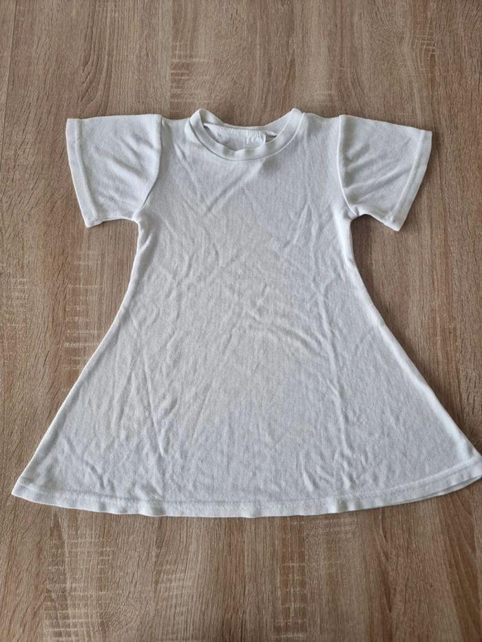 Robe blanche Citron doux taille 4 ans - photo numéro 1