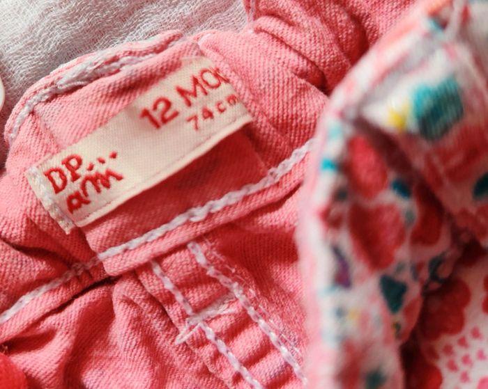 Ensemble t-shirt et pantalon bébé fille DPAM 12 mois - photo numéro 12