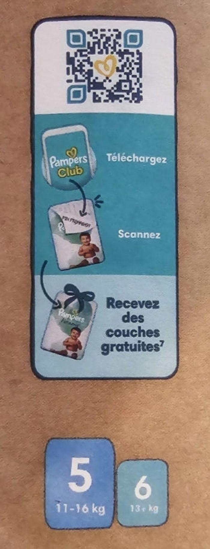 Couches Pampers Harmonie Taille 2 - de 4 à 8 kg - photo numéro 6