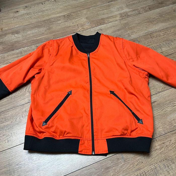 Veste Bombers, réversible, noire et orange par Louis Marie de Castelbajac taille L - photo numéro 6