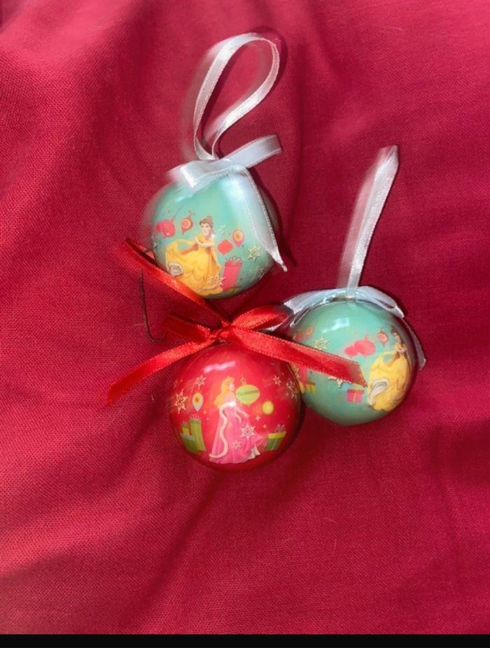 Lot de 6 boules de Noël pour le sapins princesse Disney - photo numéro 5