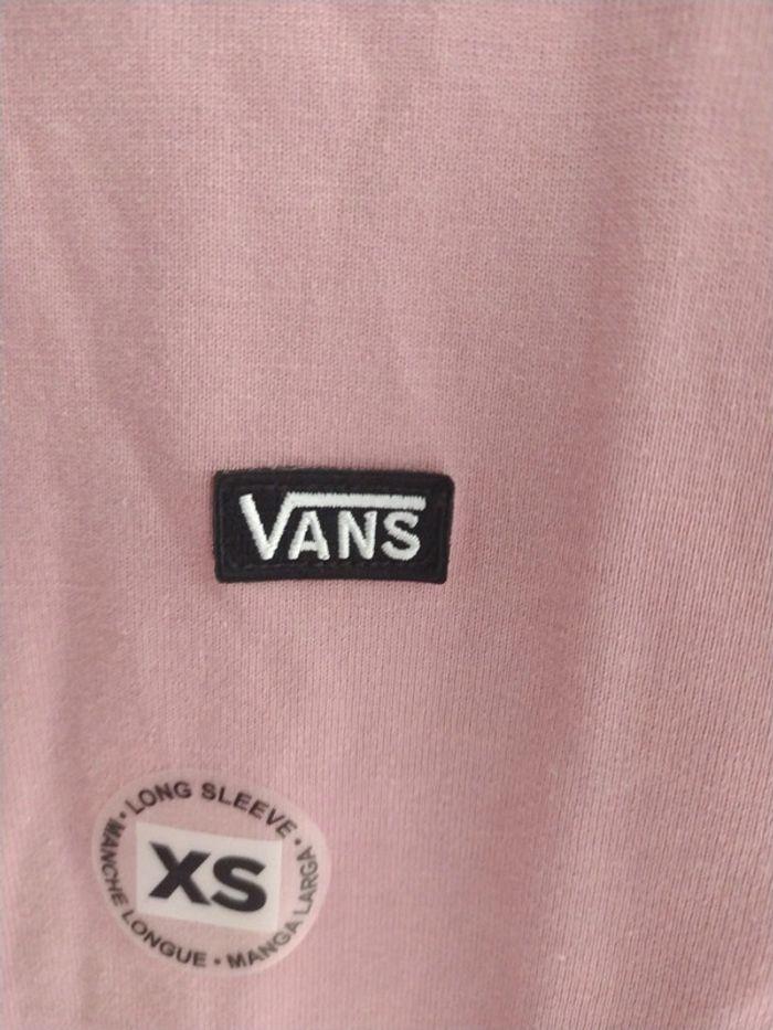 T-shirt manches longues rose Vans - photo numéro 2