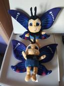 Lot de 2 peluches papillons