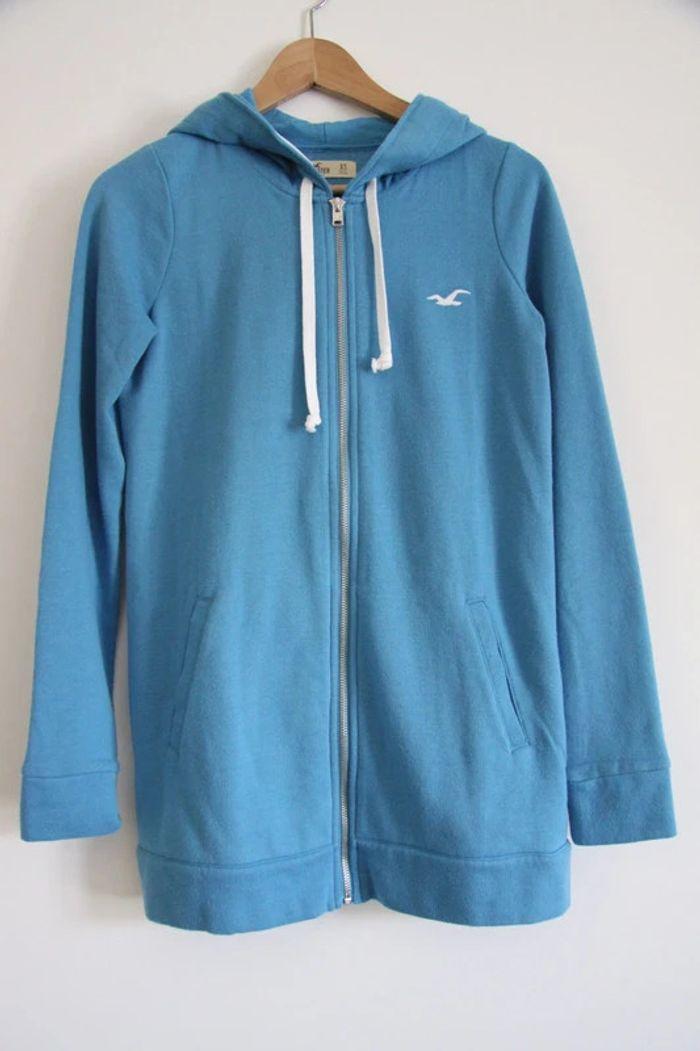 Hoodie / Sweat à capuche zippé long Hollister neuf taille XS - photo numéro 2