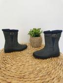 Bottes en cuir effet tricot Vertbaudet Pointure 26