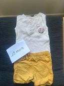 Ensemble marcel - short 18 mois