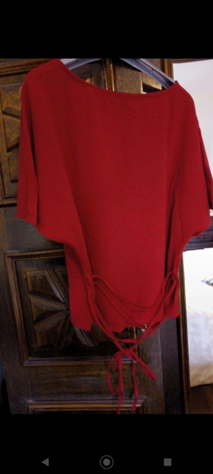 Haut  tee-shirt neuf rouge Brandalley - photo numéro 2