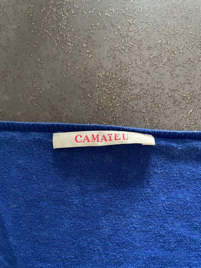 Pull femme bleu camaïeu XS - photo numéro 2