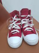 Basket Converse fille rouge