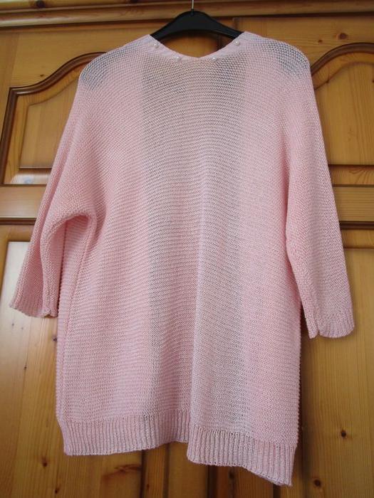 Gilet arrondi rose et perles Femme TXL (42) - photo numéro 4